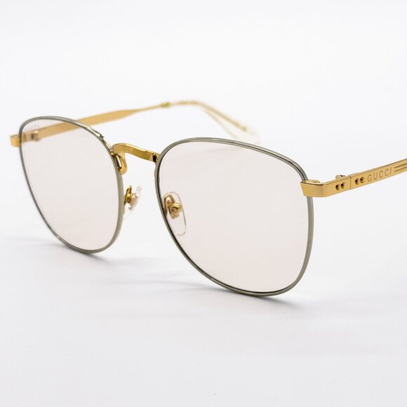 NEW GUCCI GG1367S 001 SUNGLASSES WOMEN GOLD EYEWEAR - Picture 4 of 11